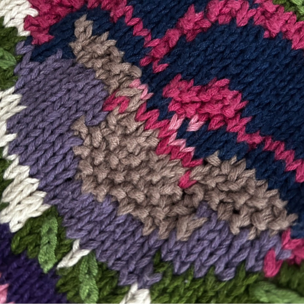 Multicolor Knit Sweater - Crew Neck